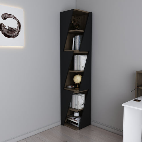 Arrow - ספרייה מעוצבת - שחור - אגוז